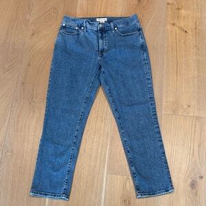 Madewell Women's Mid-Rise Perfect Vintage Straight Leg Blue Jeans | 29 | Classic
